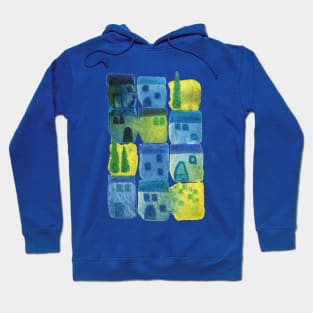 7am in Tuscany Watercolor Painting Hoodie